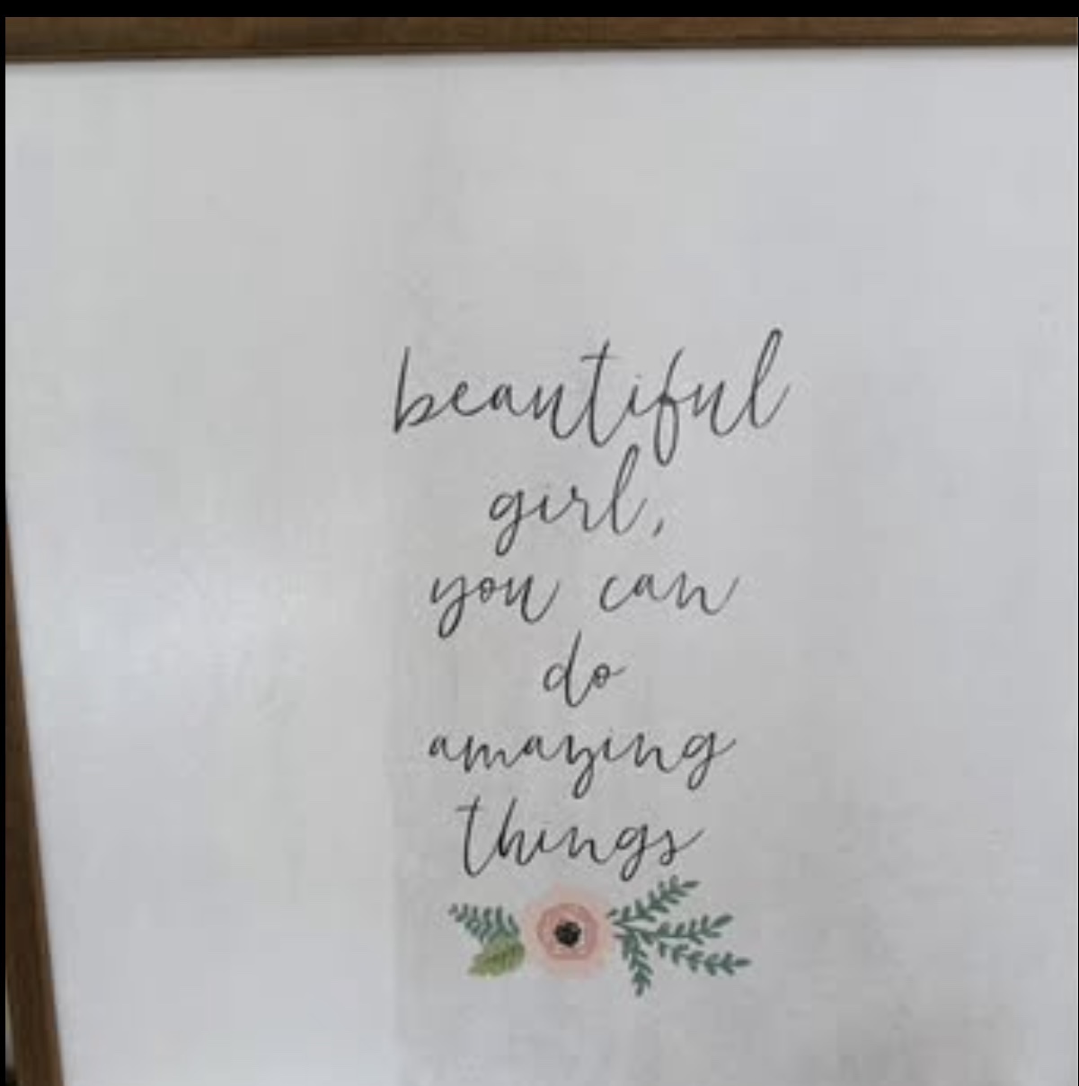 “Beautiful Girl” wood framed artwork - photo 2