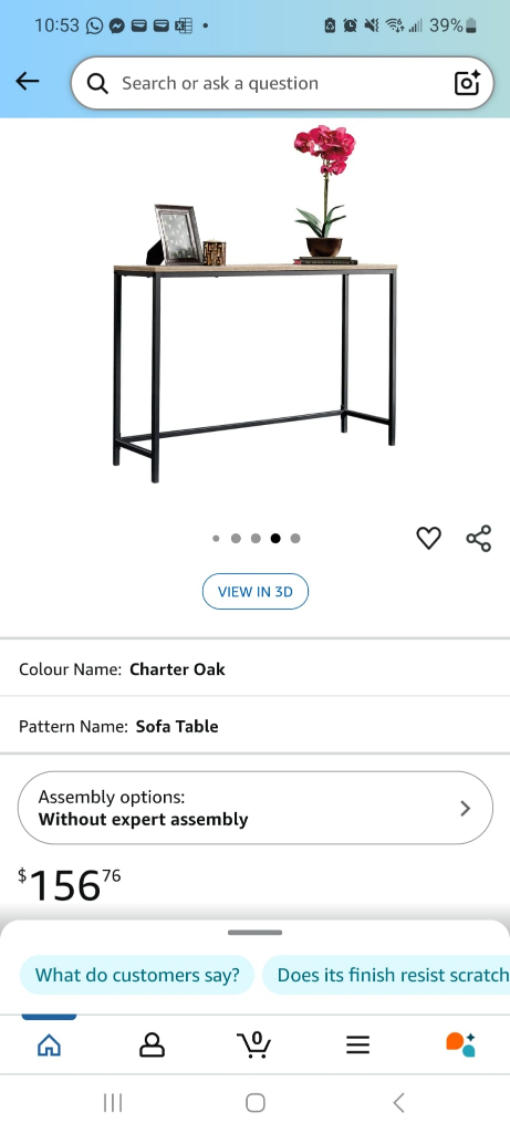 New in Box!  Charter Oak console Table