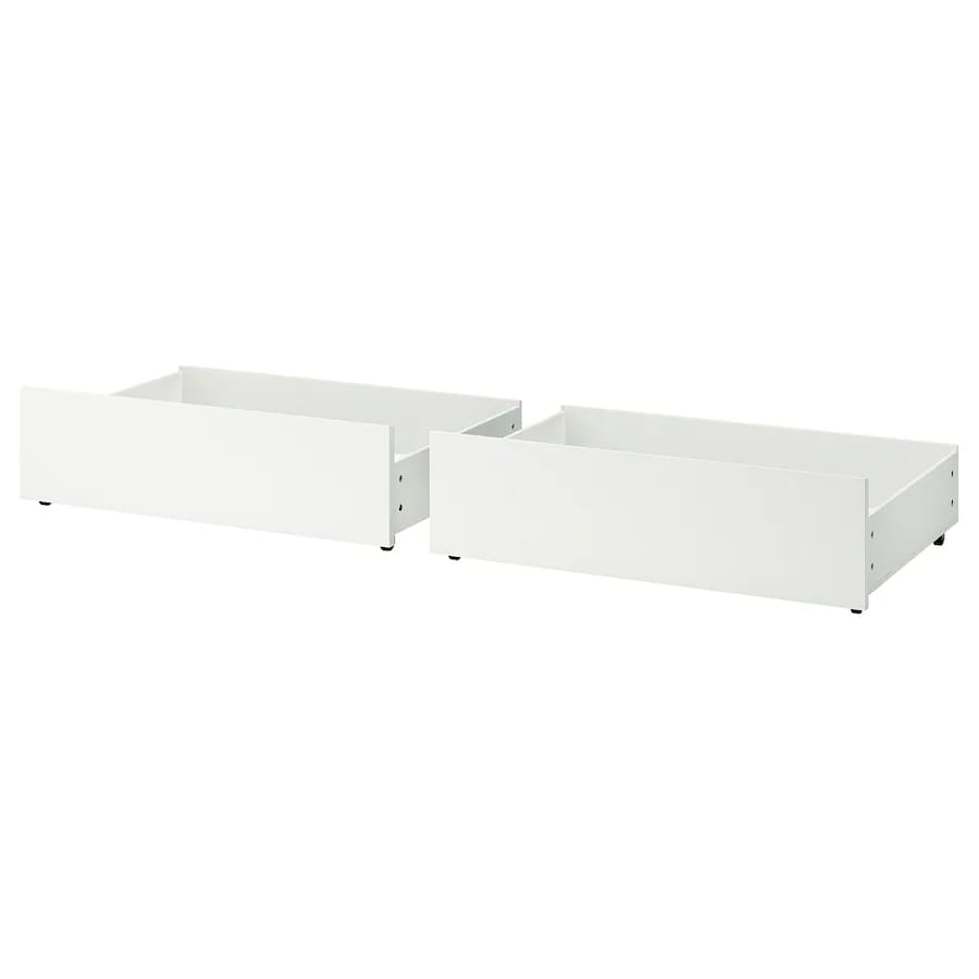 set of 4 IKEA MALM Underbed Storage Drawers