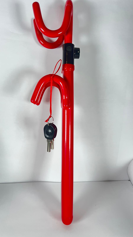 Red Steering Wheel Lock with Case