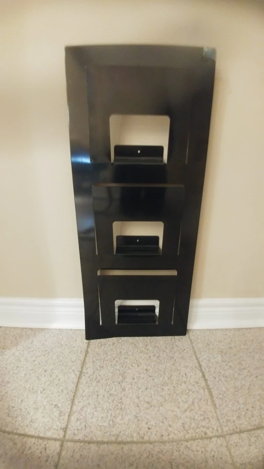 Black Metal Magazine Rack