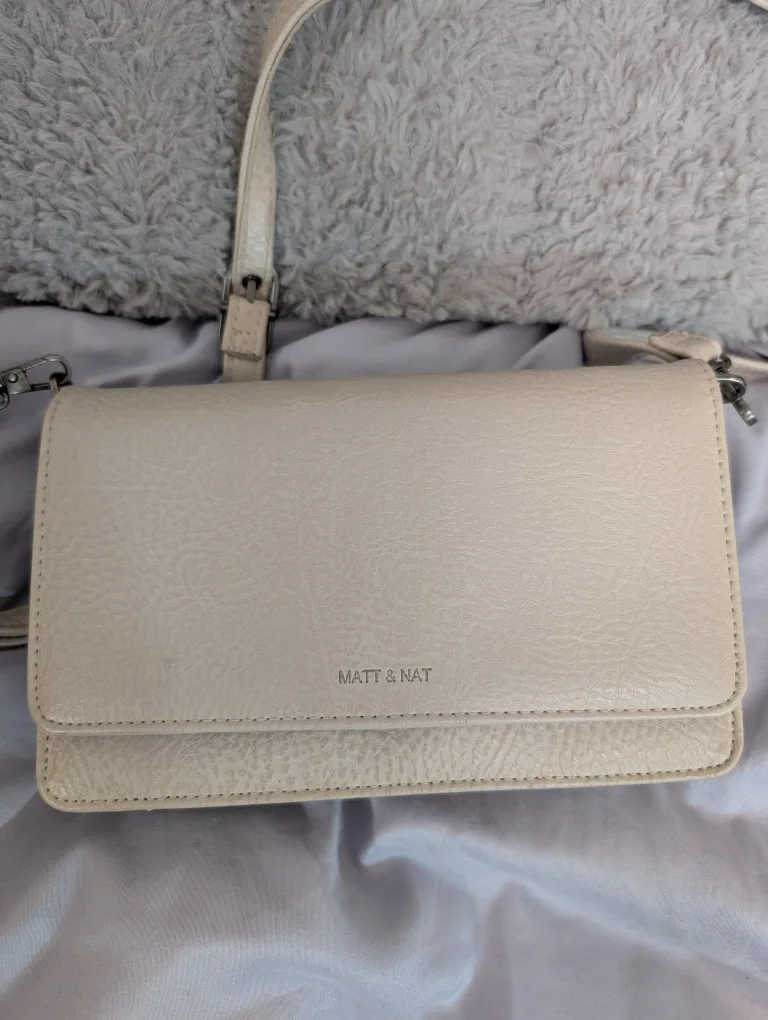 Matt & Nat Beige Crossbody Bag image indicator(2)