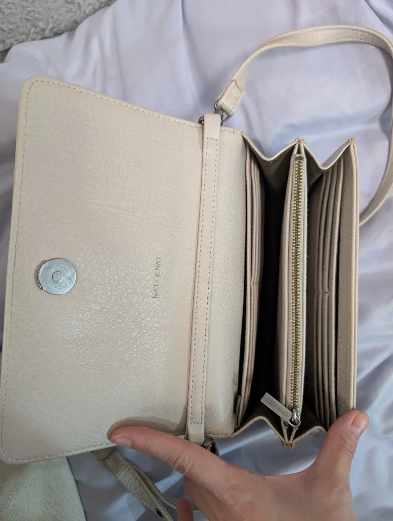 Matt & Nat Beige Crossbody Bag image indicator(4)