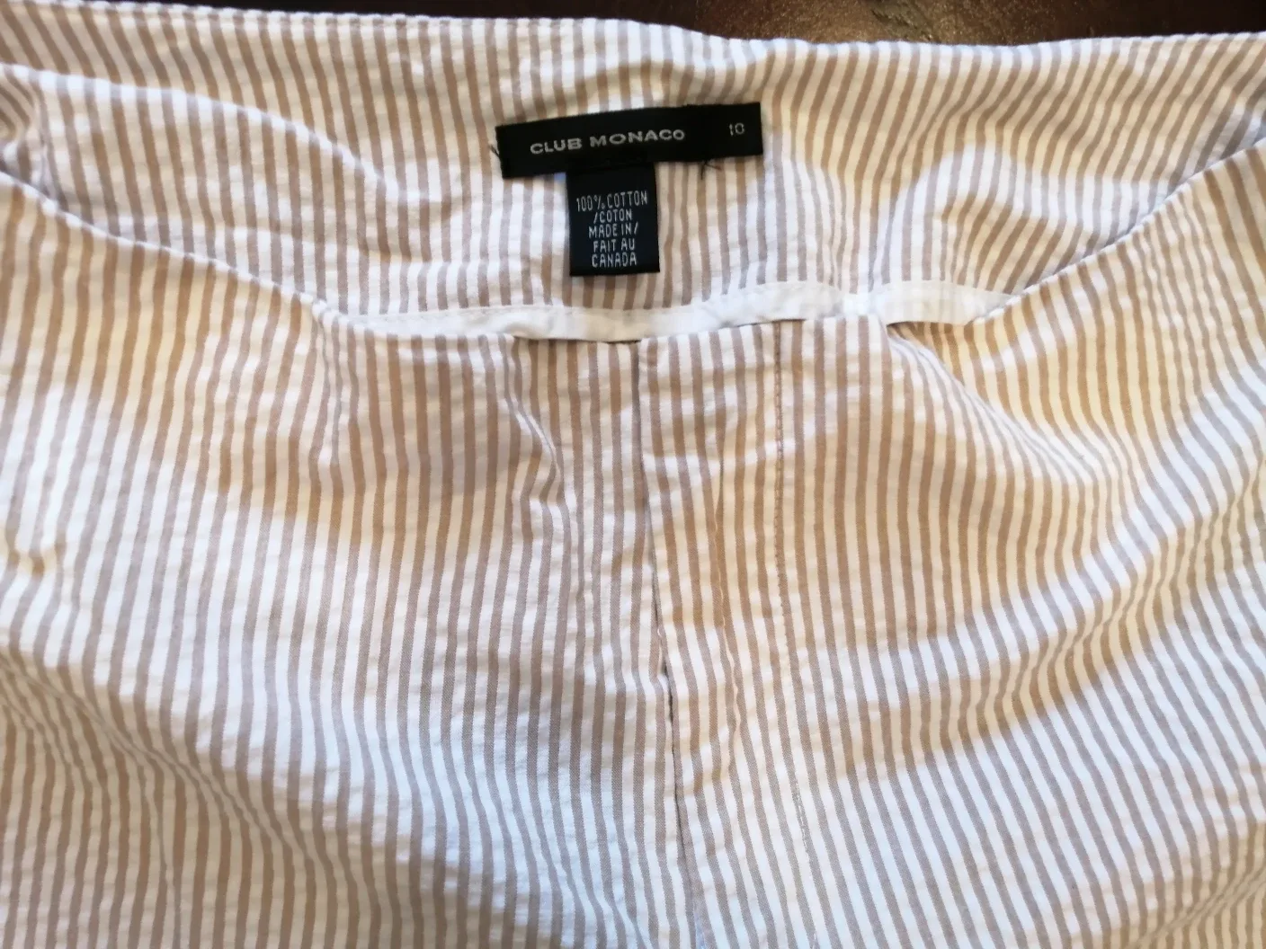 Club Monaco Women's Striped Cropped Pants image indicator(2)