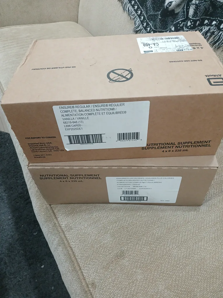 Two Cases of Ensure Nutritional Supplements thumbnail