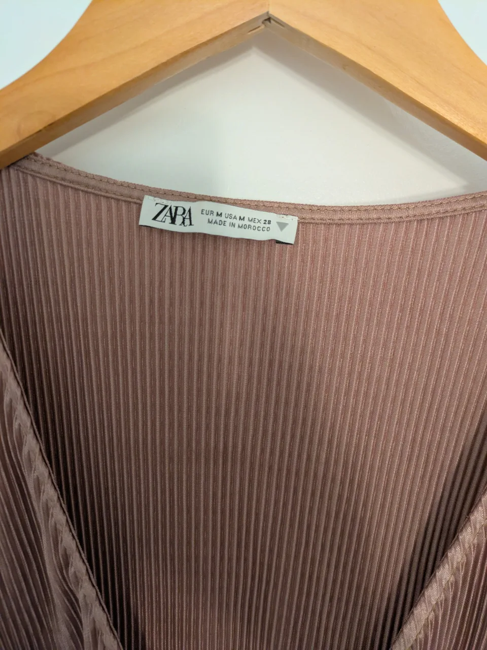 Zara Mauve Pleated Top ✨ Moving Sale ✨ image indicator(3)
