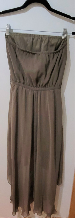 UK2LA Olive Green High-Low Strapless Prom Dress Size XS👗💚 - photo 3