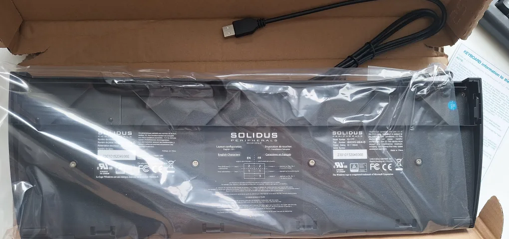 Solidus Peripherals Keyboard - Brand New image indicator(2)