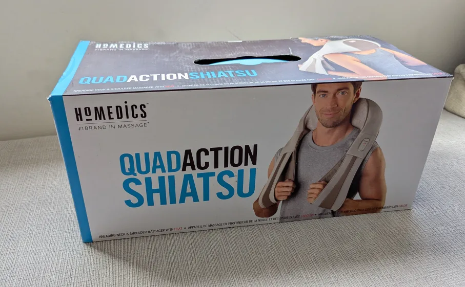 Brand New Homedics QuadAction Shiatsu Massager with Heat image indicator(3)