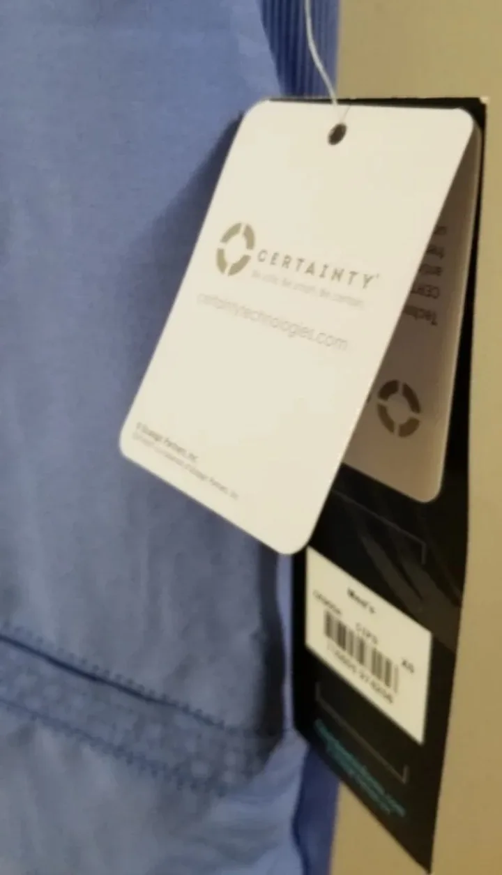 Men's Cherokee Infinity Scrubs Top - Periwinkle Blue image indicator(2)