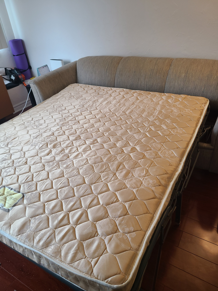 Beige Pull out Sofa Bed - photo 2