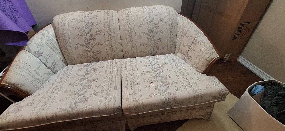 Vintage Floral Two-Seater Sofa