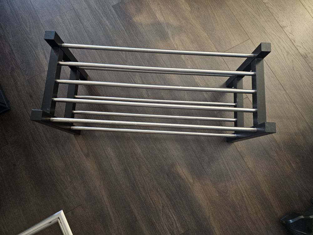 Black Metal Shoe Rack