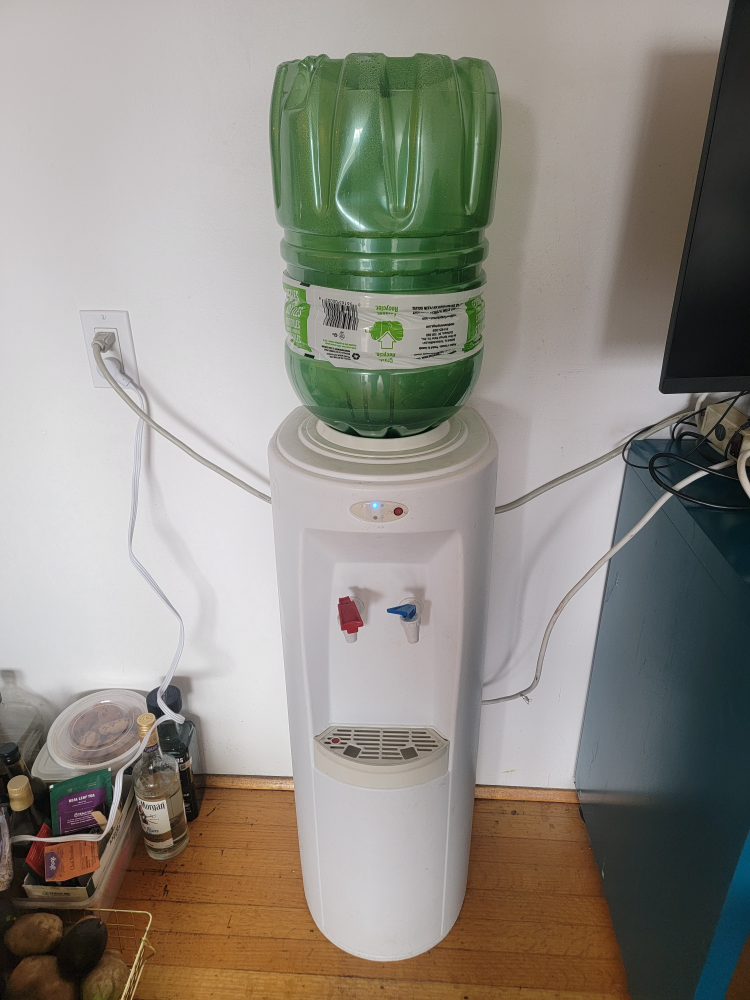 White Top-Loading Water Cooler Dispenser