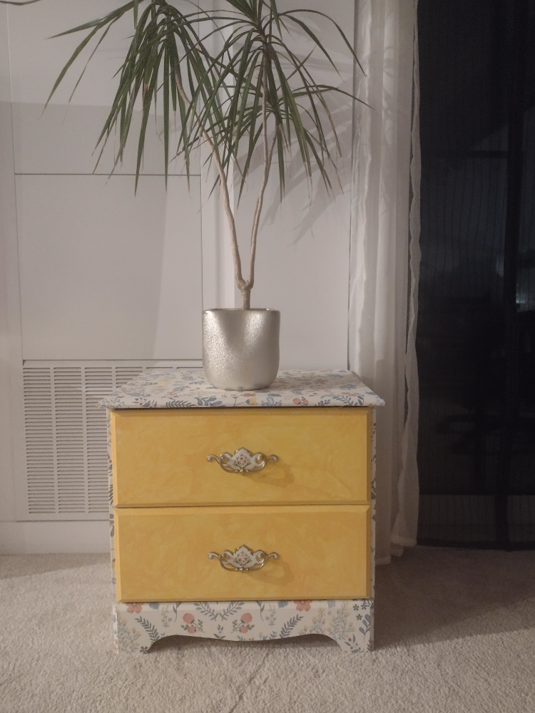 Upcycled Two-Drawer Nightstand - photo 2