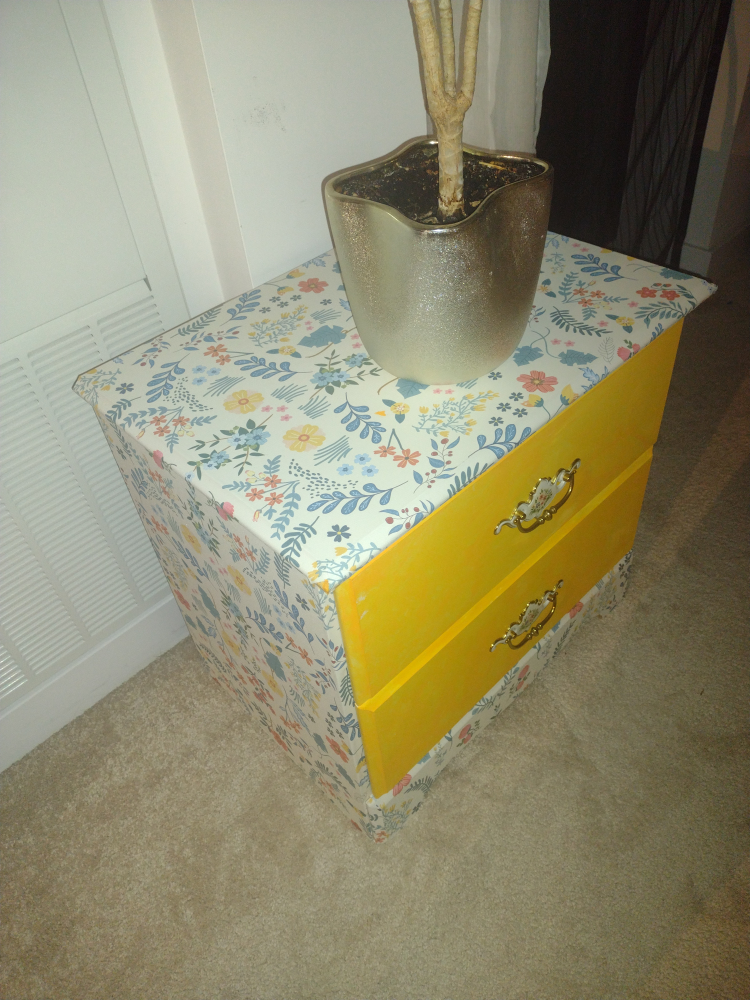 Upcycled Two-Drawer Nightstand - photo 4