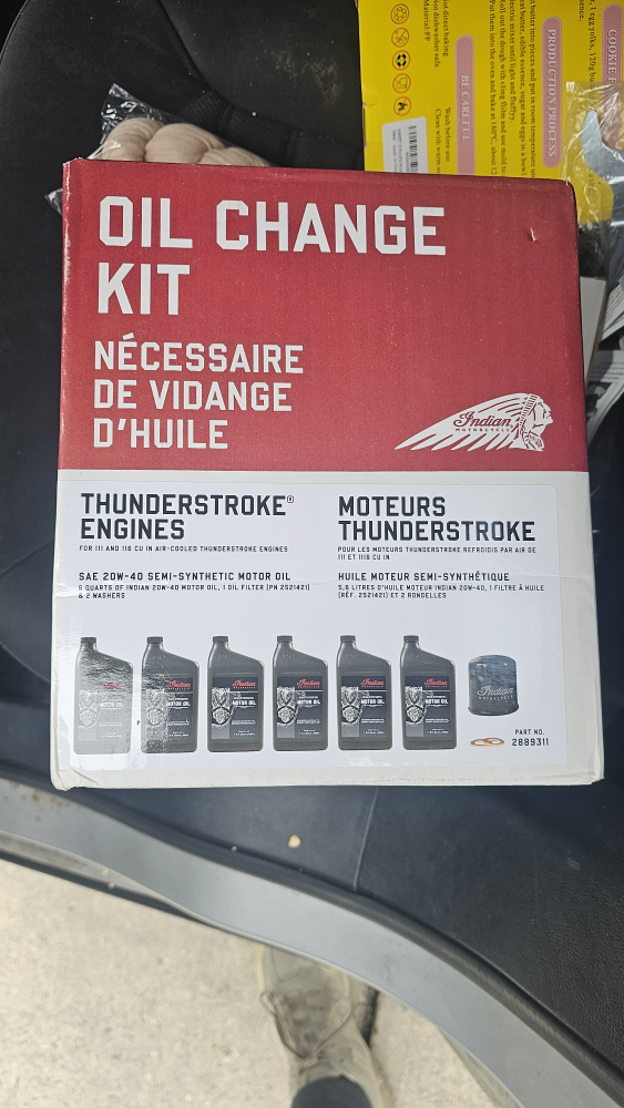 Indian Motorcycle Thunderstroke Oil Change Kit - New