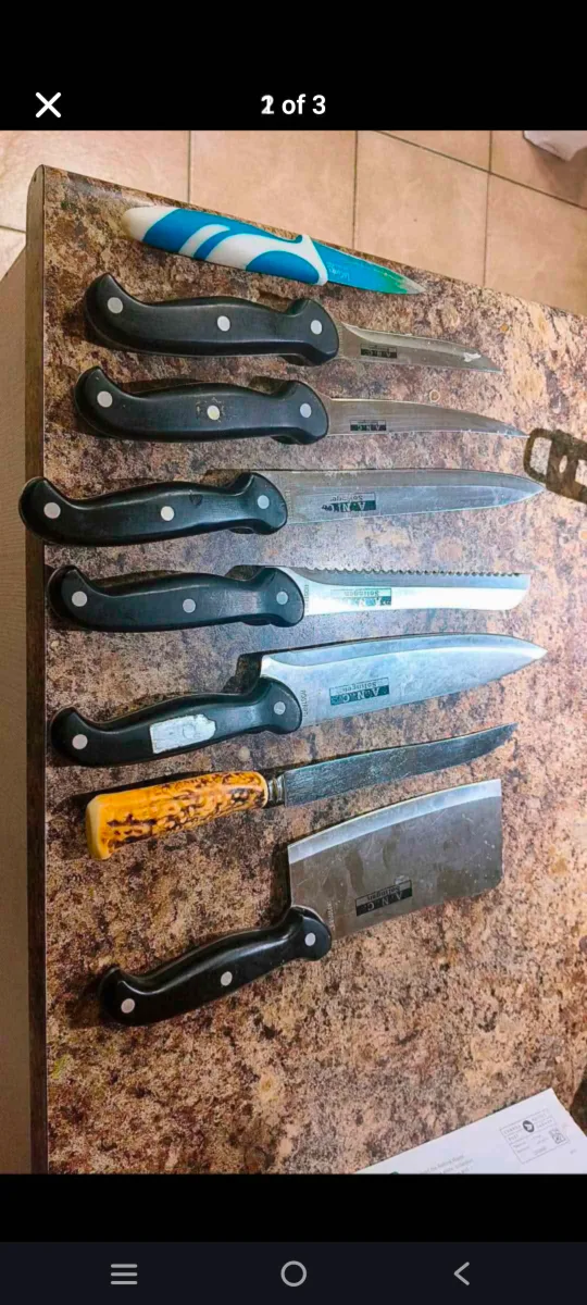 Set of 8 Kitchen Knives