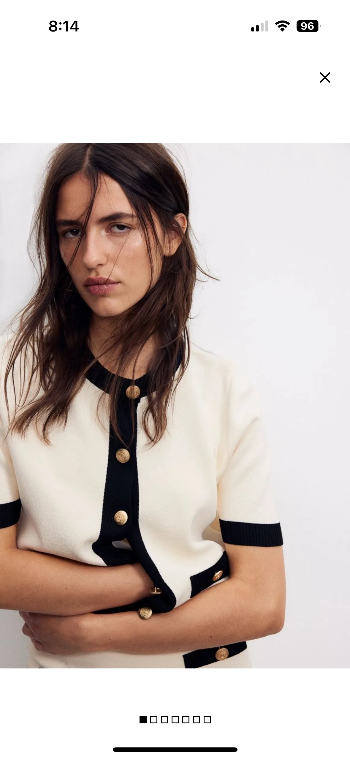 Short sleeved cardigan image indicator(9)