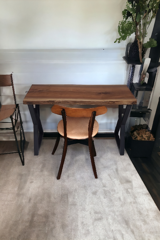 Live Edge Desk with Metal Legs