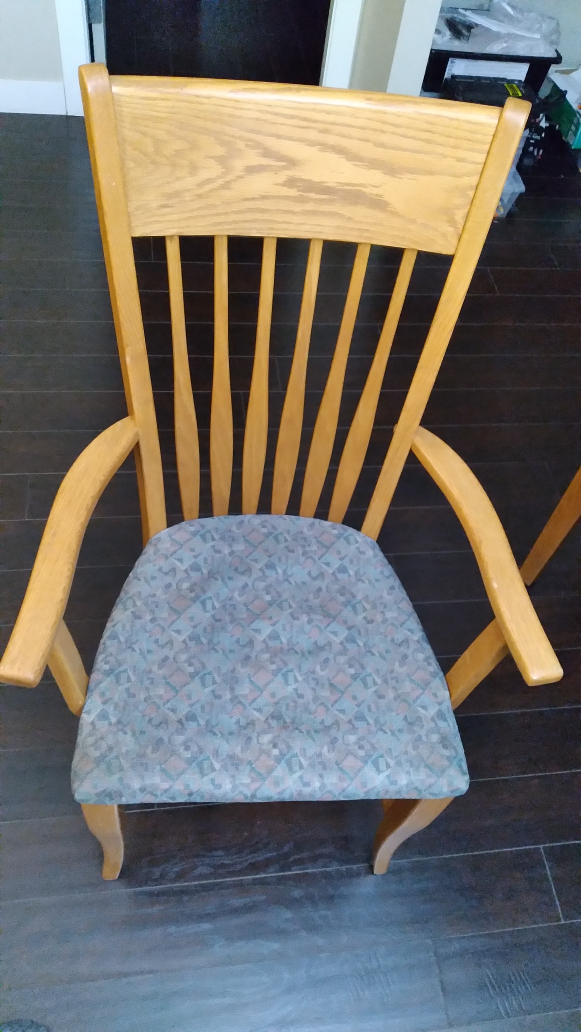 Oak Dining Table and Six Chairs - photo 3