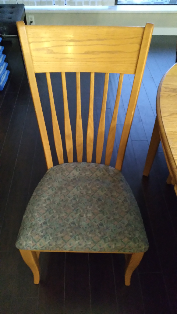 Oak Dining Table and Six Chairs - photo 4
