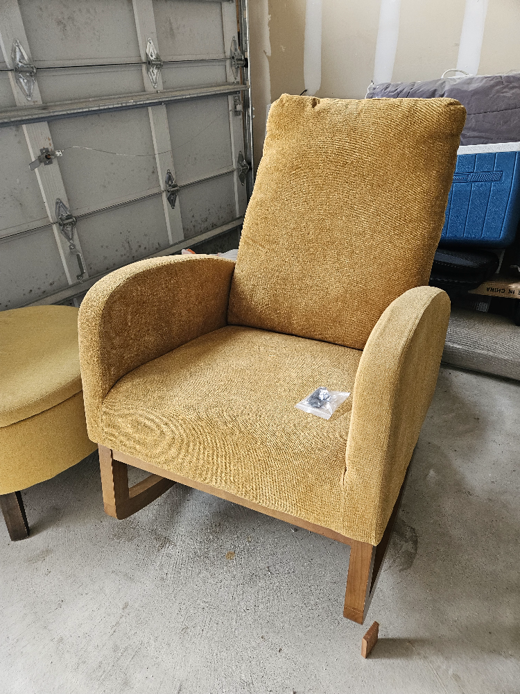 Mustard Yellow Rocking Chair