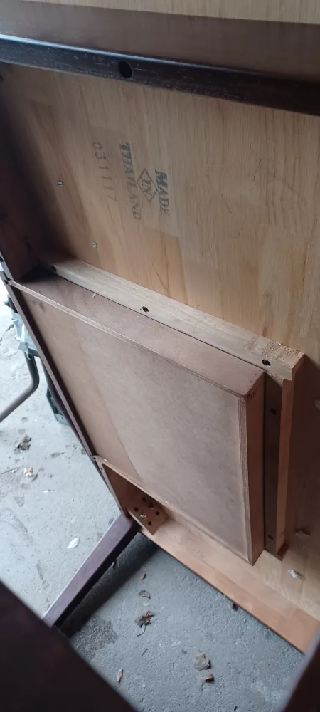 Dark Brown Wood Coffee Table with Drawer and Shelf image indicator(5)