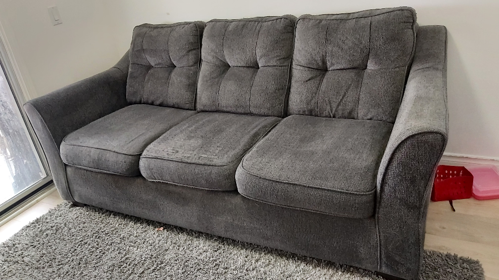 Grey Fabric Sofa - photo 3