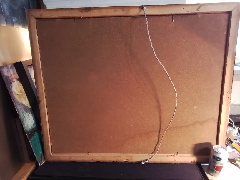 Vintage Signed Schabl Mountain Landscape Painting image indicator(9)