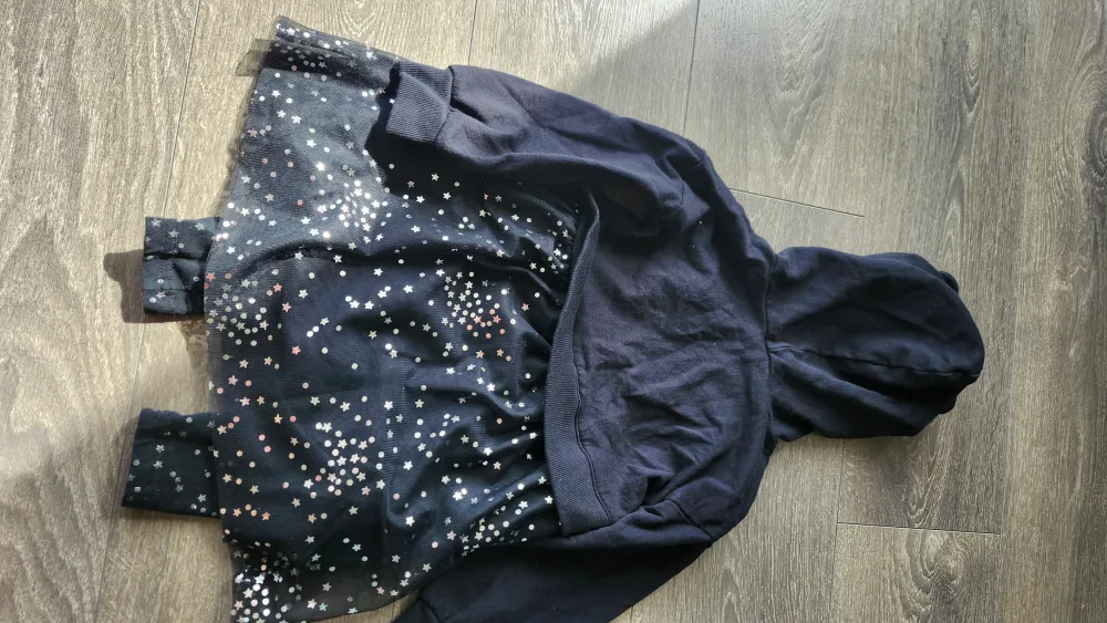 Carter's Girls' Size 2T Black Hoodie and Leggings Set image indicator(4)