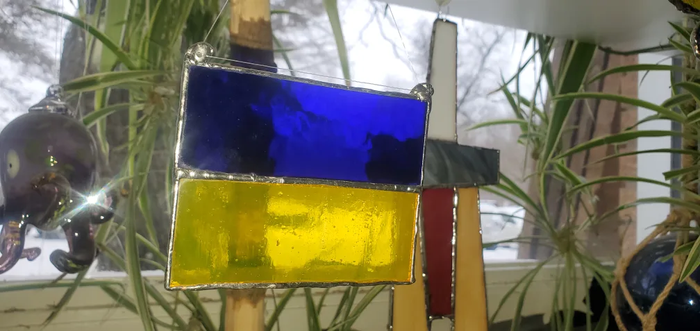 Stained Glass Ukrainian Flag 🇺🇦 thumbnail