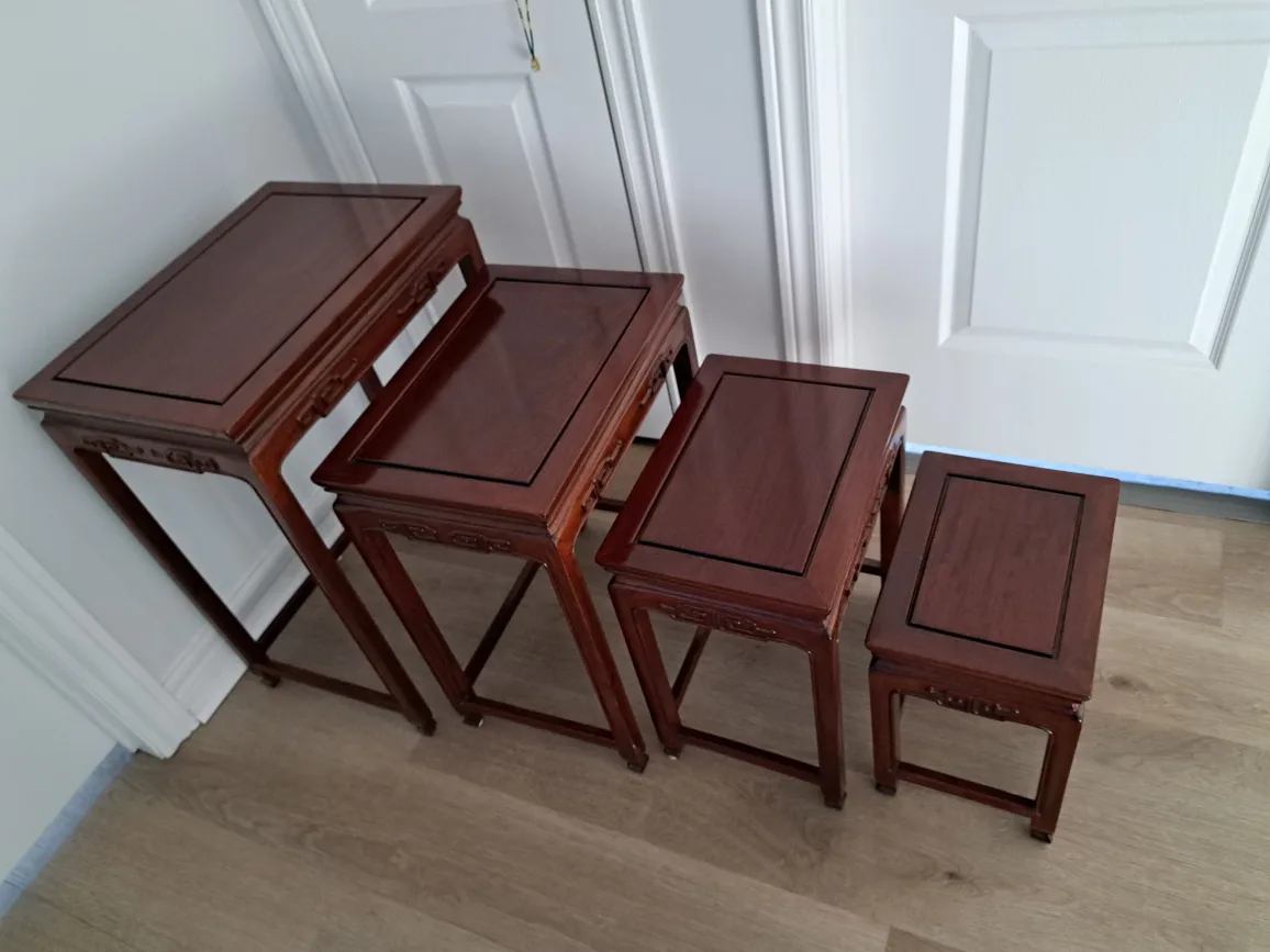 Set of Four Vintage Chinese Nest of Tables image indicator(3)