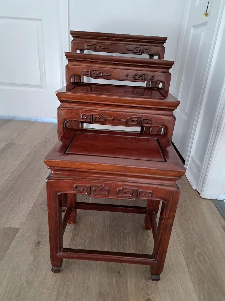 Set of Four Vintage Chinese Nest of Tables image indicator(4)