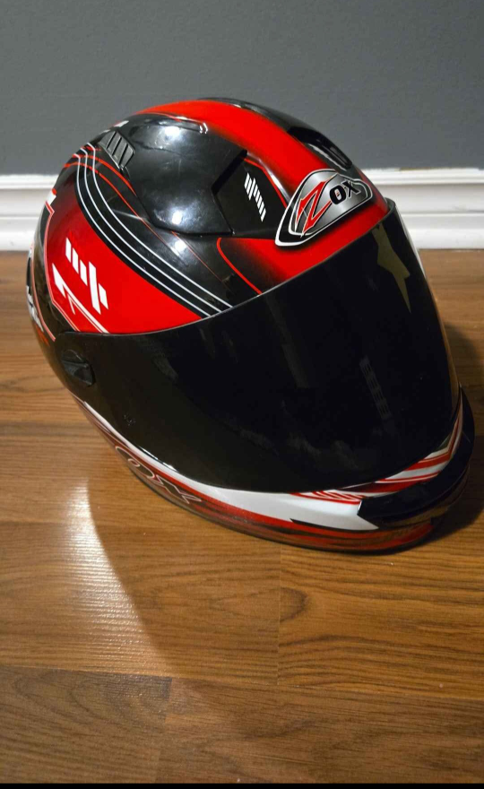HERC Ox Primo Junior Motorcycle Helmet - Red & Black - photo 2