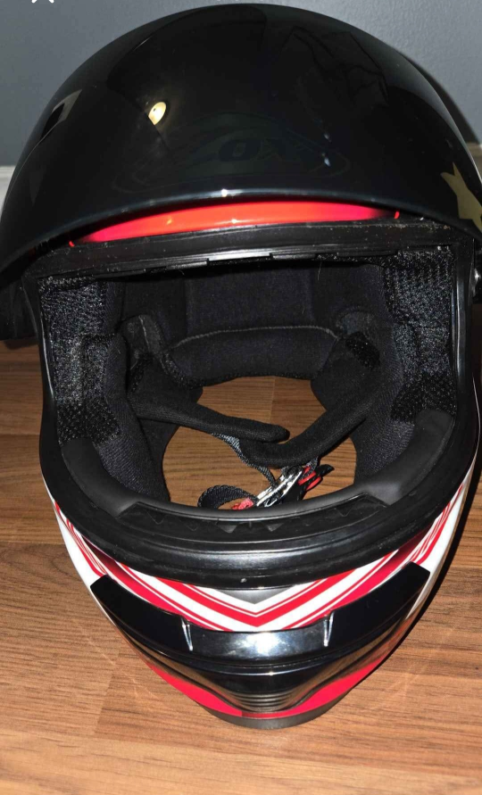 HERC Ox Primo Junior Motorcycle Helmet - Red & Black - photo 5