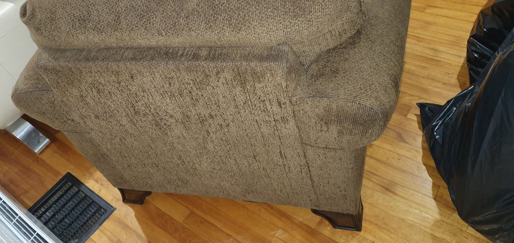 Brown fabric armchair - photo 3