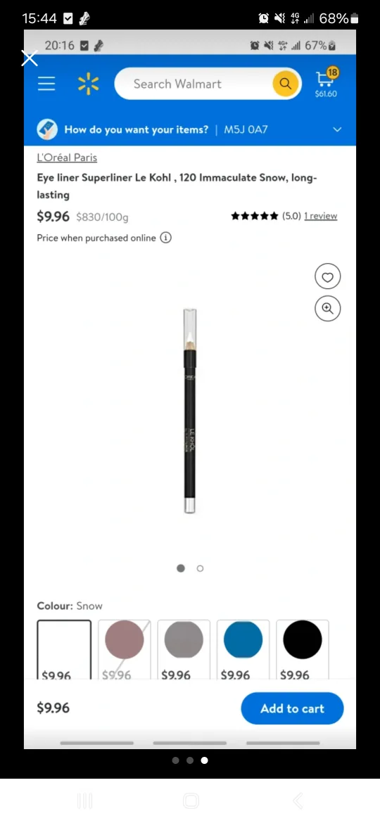 L'oreal Le Khol Natural White Eyeliner (Brand New) image indicator(3)