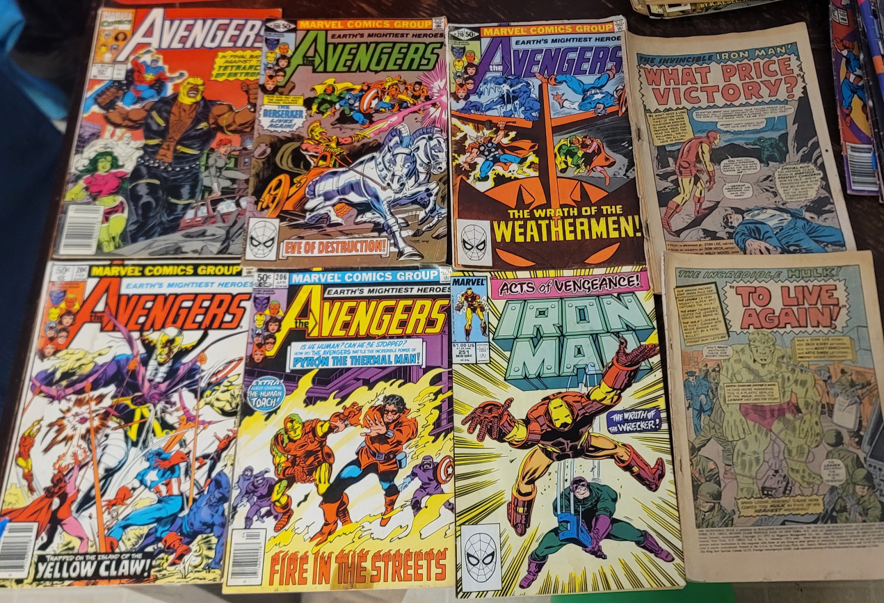 Vintage Marvel Comics Lot - Avengers & Iron Man