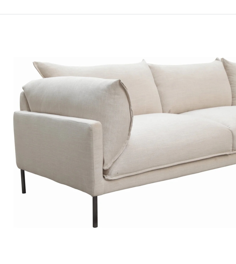 Beige Sectional Sofa ( 2 Seater) ONLY - photo 2