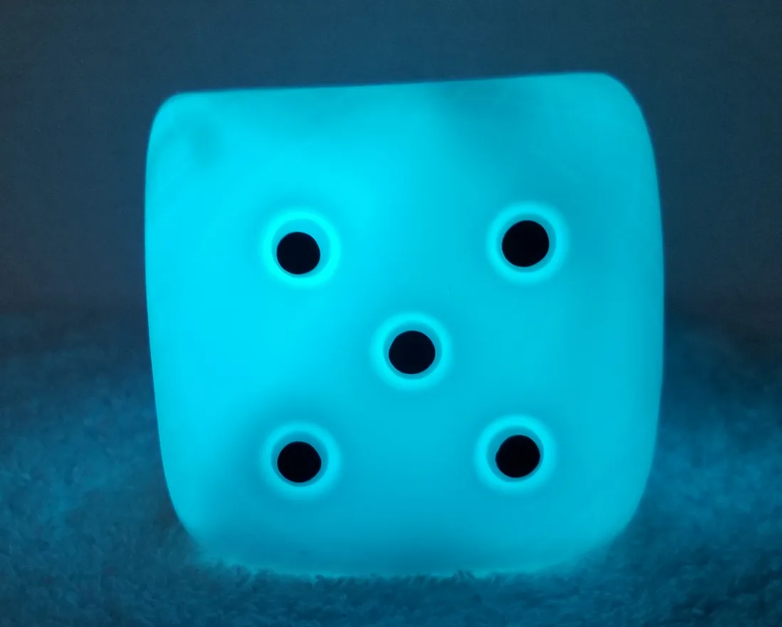 Colour Changing LED Dice Lamp image indicator(5)
