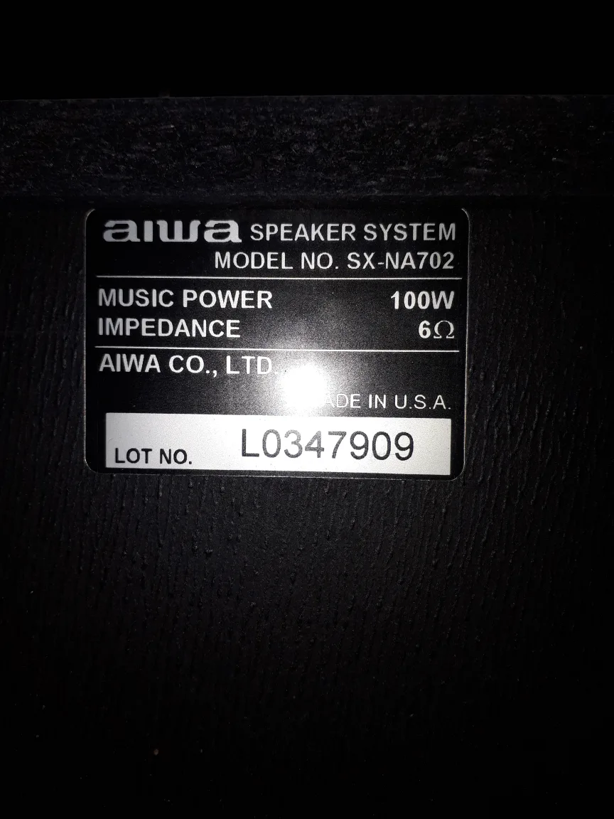 Aiwa SX-NA702 Speakers image indicator(2)