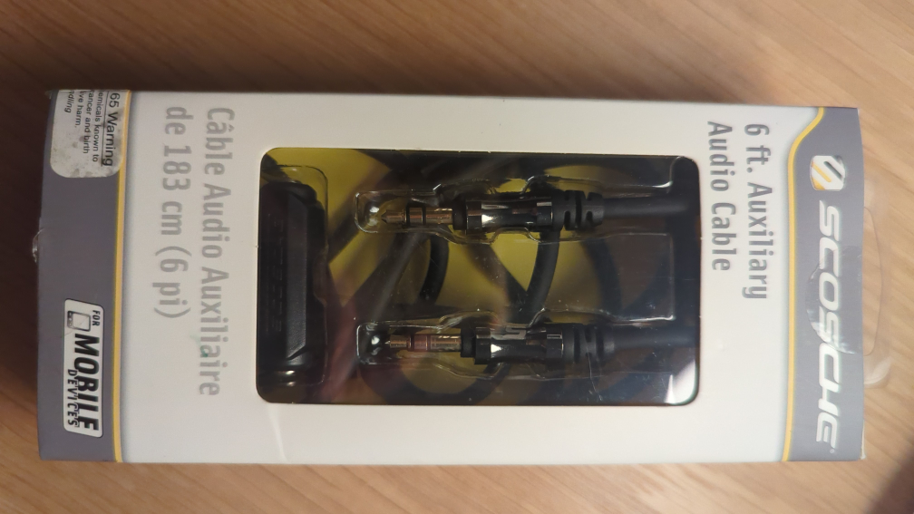 Scotche 6ft Auxiliary Audio Cable #freecycle