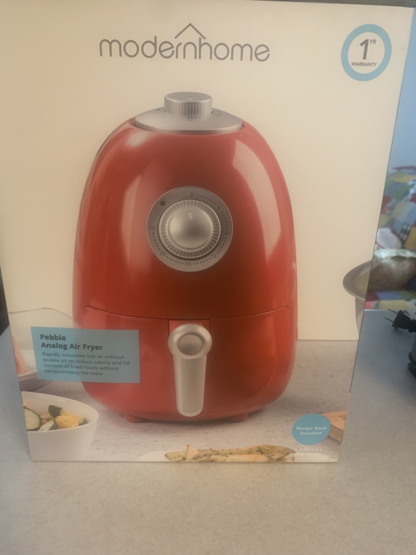 Modernhome Pebble Analog Air Fryer - Red