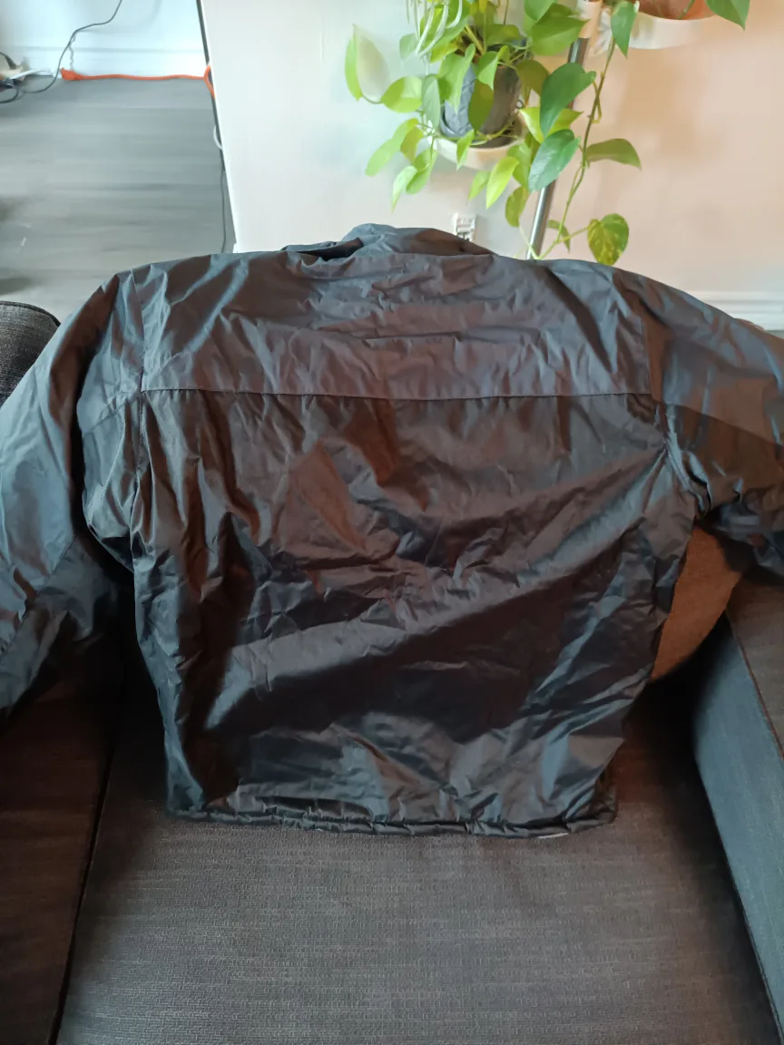 Men's Black Waterproof Windbreaker Jacket image indicator(5)