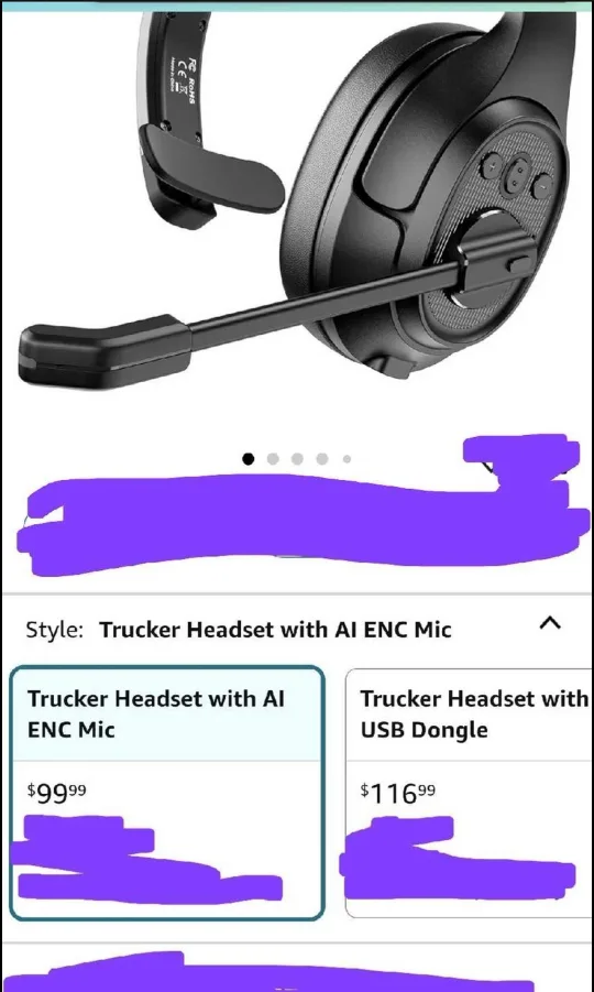 EKSA Noise Cancelling Trucker Headset image indicator(2)
