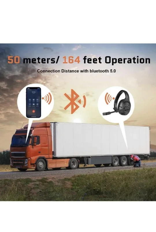 EKSA Noise Cancelling Trucker Headset image indicator(4)