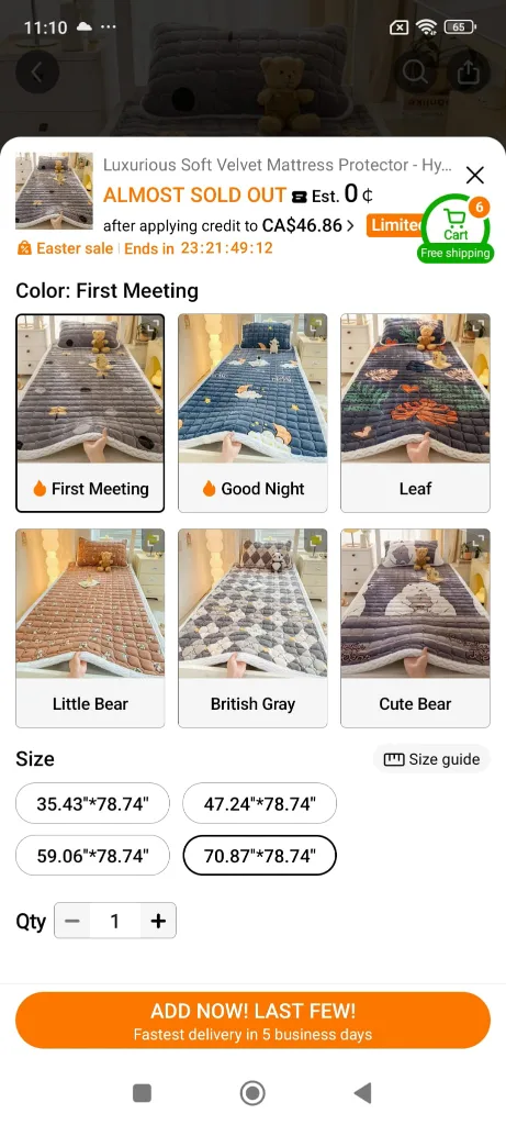 Brand New Grey Quilted Mattress Protector image indicator(8)