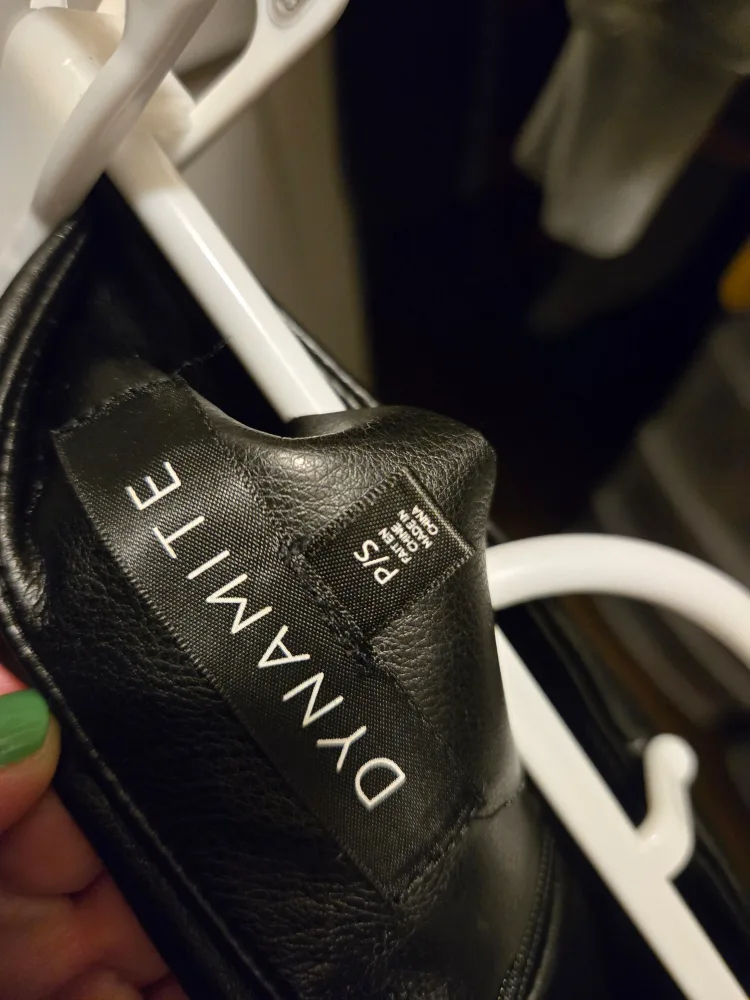 Dynamite Garage Black faux leather mini skirt image indicator(3)