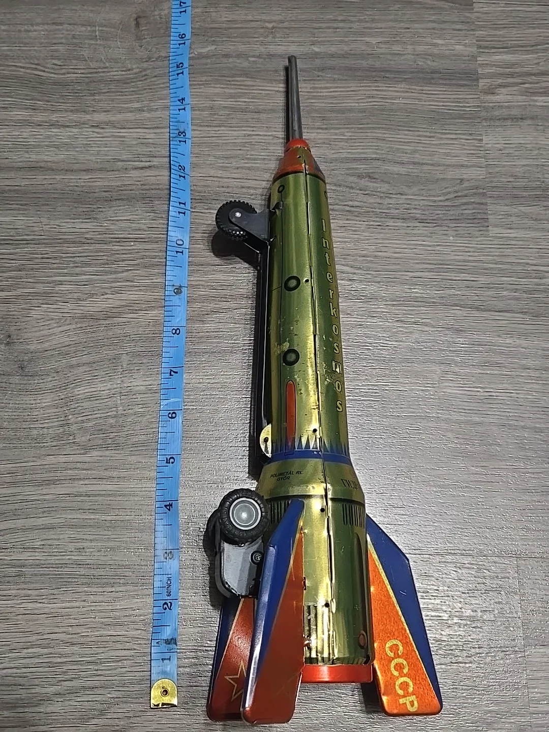 Vintage Interkosmos USSR Rocket Tin Toy image indicator(6)